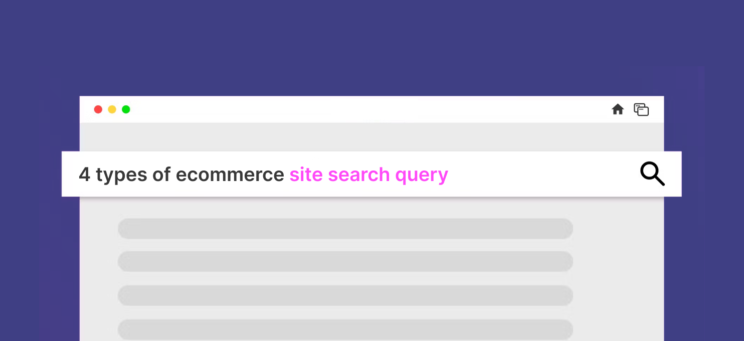 4 types of e-commerce site search query